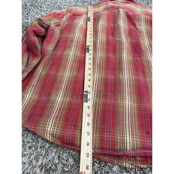 St. John 3 X- LARGE Plaid Heavy Button Front Shirt Men Shacket - Picture 5 of 6